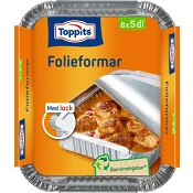 Folieformar med lock 5dl 8-p Toppits