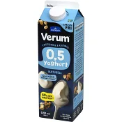Yoghurt Naturell Laktosfri 0,5% 1000g Verum