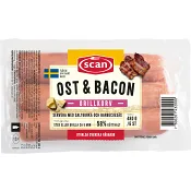 Grillkorv Bacon och Ost 59% Kötthalt 480g Scan