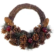 Halvdekorerad krans 33cm Festive