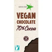 Mörk Choklad Vegan 70% 90g Green Star