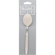 Matsked stål 18/0 2-p ICA