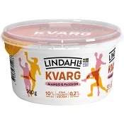 Kvarg Mango & Passionsfrukt 0,2% 500g Lindahls