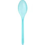 Flergångssked plast turkos 14-p ICA
