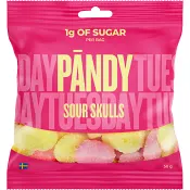 Godispåse Gelé Candy Sour Skulls 50g Pändy