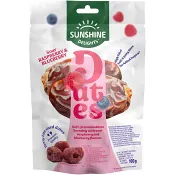 Torkade dadlar med hallon/blåbärssmak 100g Sunshine Delights