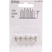 Reservlamapa 5-p E5 12V 0,8W Star Trading
