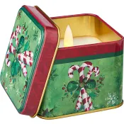 LED plåtburk Polka H6cm