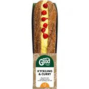 Baguette med Kyckling och krämig Curryröra 235g GOOD