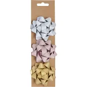 Presentrosetter Glitter 3-p S