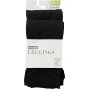 Leggings 2p 50D svart 36/38 mywear