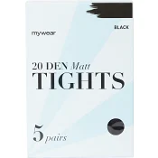 Strumpbyxa 5p 20Den Svart 36/42 mywear