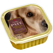 Hundmat oxkött & lever i paté 150g ICA