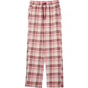 Flanellbyxa Rosa Bandet vinröd/rosa L mywear