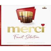 Chokladask Finest selection Röd 250g Merci