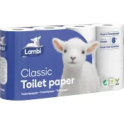 Toalettpapper Classic 8-pack Lambi