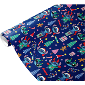 Julpapper Stitch 2mx70cm
