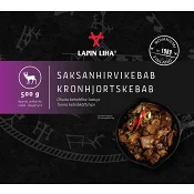 Kronhjortskebab 500g Lapin Liha