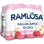 Kolsyrat Vatten Hallon Äpple 12x33cl Ramlösa