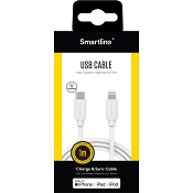 Lightningkabel till USB-C 1m Smartline