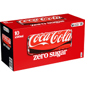 Läsk Cola zero 10-p 33cl Coca-Cola