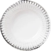 Djup tallrik silver 18cm 8-p ICA