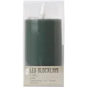 LED Blockljus shiny grön ICA