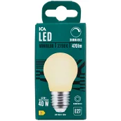 LED Klot E27 470lm(40W) Matt Dimbar ICA