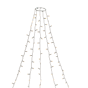 Julgransslinga 150LED 180cm Amber Konstsmide
