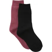Thermosocka 2p svart/rosa 35/39 mywear