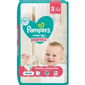 Byxblöjor Baby Dry Pants strl 3 6-11kg  46-p Pampers
