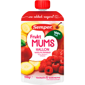 Fruktmums Hallon 6m 110g Semper