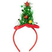 Diadem m julgran röd/grön Nordic Season
