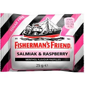 Halstablett Lakrits/Hallon Sockerfri 25g Fisherman´s Friend