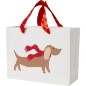 Presentpåse Lussehund 23x18 cm