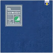 Servett Mörkblå 24cm 20-p ICA
