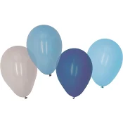 Ballonger blå mix 8-p Happy Party