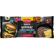 Hamburgare med högrev Fryst 4p 600g Scan