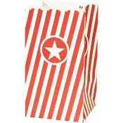 Snacksbägare Röd 6-p