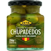 Chupadedos oliver med kärnor 250g Zeta