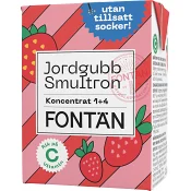 Blandsaft Jordgubb & Smultron Sockerfri 20cl Fontän