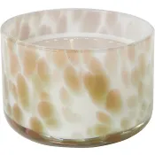 Doftljus sparkly vit/guld H8cm ICA