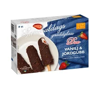 Glasspinnar Duo vanilj & jordgubb 8-p Triumf Glass