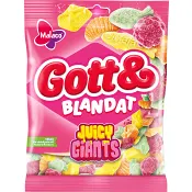 Godispåse Gott & Blandat Juicy Giants Fruktsmak 170g Malaco