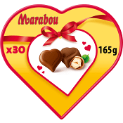 Pralin Hjärta Hasselnötsfyllning 30-p 165g Marabou