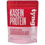 Proteinpulver Kasein Jordgubbsglass 750g Tyngre