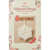 Stjärna flinga vit 65cm ICA