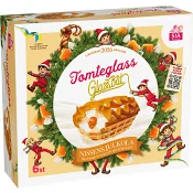 Tomteglass Glassbåt Nissens julkola 6-p SIA Glass