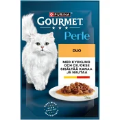 Kattmat Kyckling & oxkött 85g Gourmet