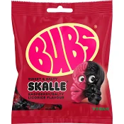 Godispåse Raspberry/Salty Licorice Skalle 155g BUBS